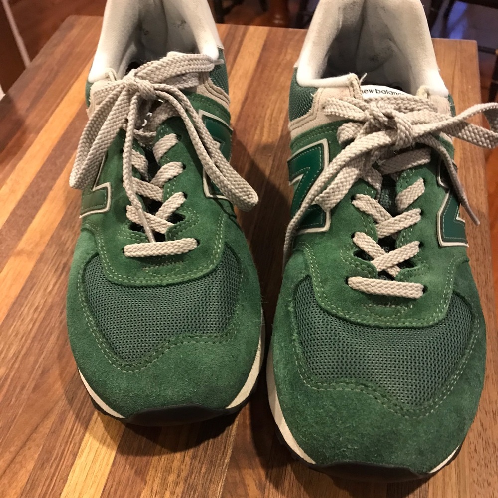 Men New Balance Classic 574 in green